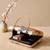 Printed luxury floral art clutch bag for women with hand embroidery