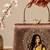 Printed vintage ethnic woman art designer clutch for women with hand embroidery