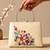 Printed elegant floral pearl embellished clutch with hand embroidery