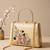 Printed elegant floral pearl embellished clutch with hand embroidery