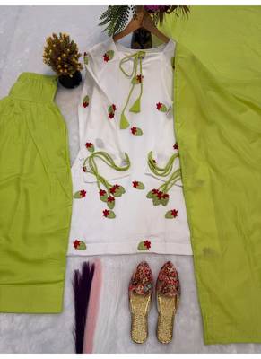 white embroidered cambric cotton full stitched farshi salwar 4