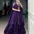 Purple Beads & Sequins Embroidery Lehenga Choli with Shrug