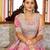 Pink Sequins & Beads Embroidery Georgette Lehenga Choli with Cape Style Dupatta