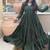 green embroidered brocade full stitched anarkali suit