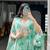 Green Sequins & Beads Embroidery Georgette Lehenga Choli with Cape Style Dupatta