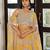 Mustard Sequins & Beads Embroidery Georgette Lehenga Choli with Cape Style Dupatta