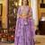 Lavender Sequins & Beads Embroidery Georgette Lehenga Choli with Cape Style Dupatta