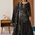 black embroidered vichitra silk full stitched sharara palazzo