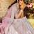 Women's Pink silk blend Lehenga Choli with Net Dupatta