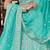 Women's Blue silk blend Heavy Embroidered  Lehenga Choli Set