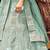 Women's Blue silk blend Heavy Embroidered  Lehenga Choli Set