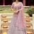 Women's Pink silk blend Heavy Embroidered  Lehenga Choli Set