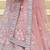 Women's Pink silk blend Heavy Embroidered  Lehenga Choli Set