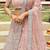 Women's Peach Silk Heavy Embroidered Designer Wedding Festive Lehenga Choli Set