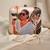 Off white based woman with tiger printed clutch bag for women with detachable strap