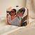 Off white based woman with tiger printed clutch bag for women with detachable strap