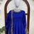 Fancy royal blue chinon sequins gotta patti anarkali suit