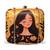 Yellow & black girl printed sling bag for ladies desinger square body bag