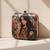 Princess printed box clutchbag for women with detachable strap