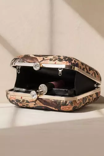 Princess printed box clutchbag for women with detachable strap