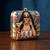 Printed box clutchesbag for women with detachable strap