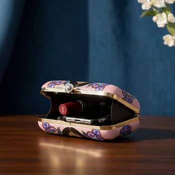 Printed box clutchesbag for women with detachable strap 3