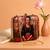 Printed box clutch bag for women with detachable strap