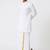 Mandarin collar pure cotton straight kurta with golden zari dhoti