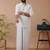 Ramraj men cotton blend dhoti & full sleeves shirt set