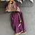 Deep purple embroidered silk draped skirt set