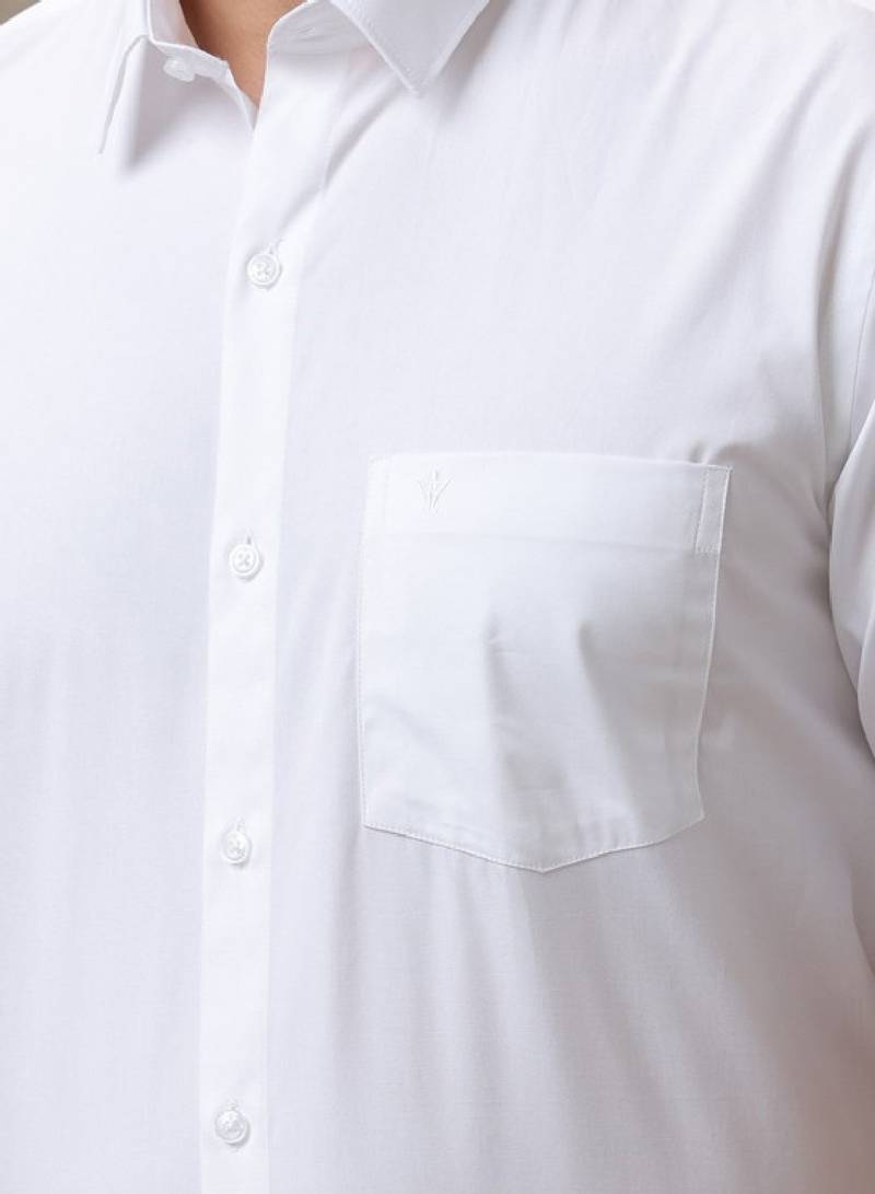 Men opaque formal shirt