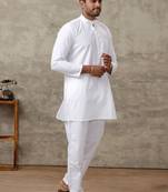 Men regular pure cotton kurta with pyjamas