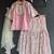 Baby pink embroidered silk sharara skirt set