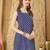 Geometric Printed Square Neck  Cotton Blend Kurti