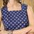 Geometric Printed Square Neck  Cotton Blend Kurti