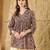 Print Ethnic Cotton Peplum Top