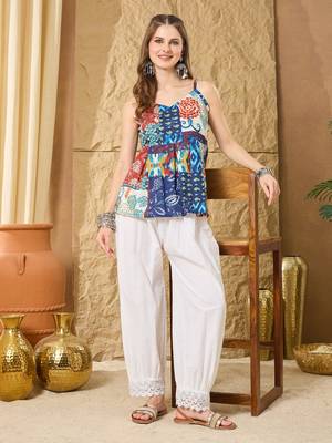 l multi-print patchwork cami peplum top 5