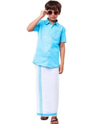 Boys matching dhoti & shirt combo 1
