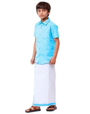 Boys matching dhoti & shirt combo 4