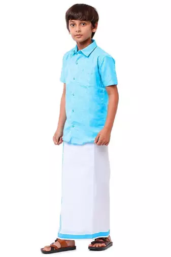 Boys matching dhoti & shirt combo
