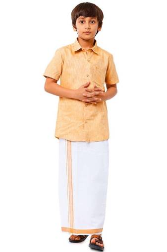 Boys matching dhoti & shirt combo