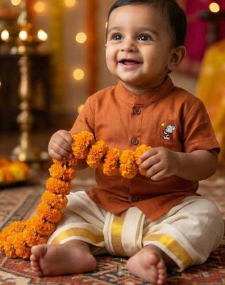 Boys shirt with dhoti pants 2
