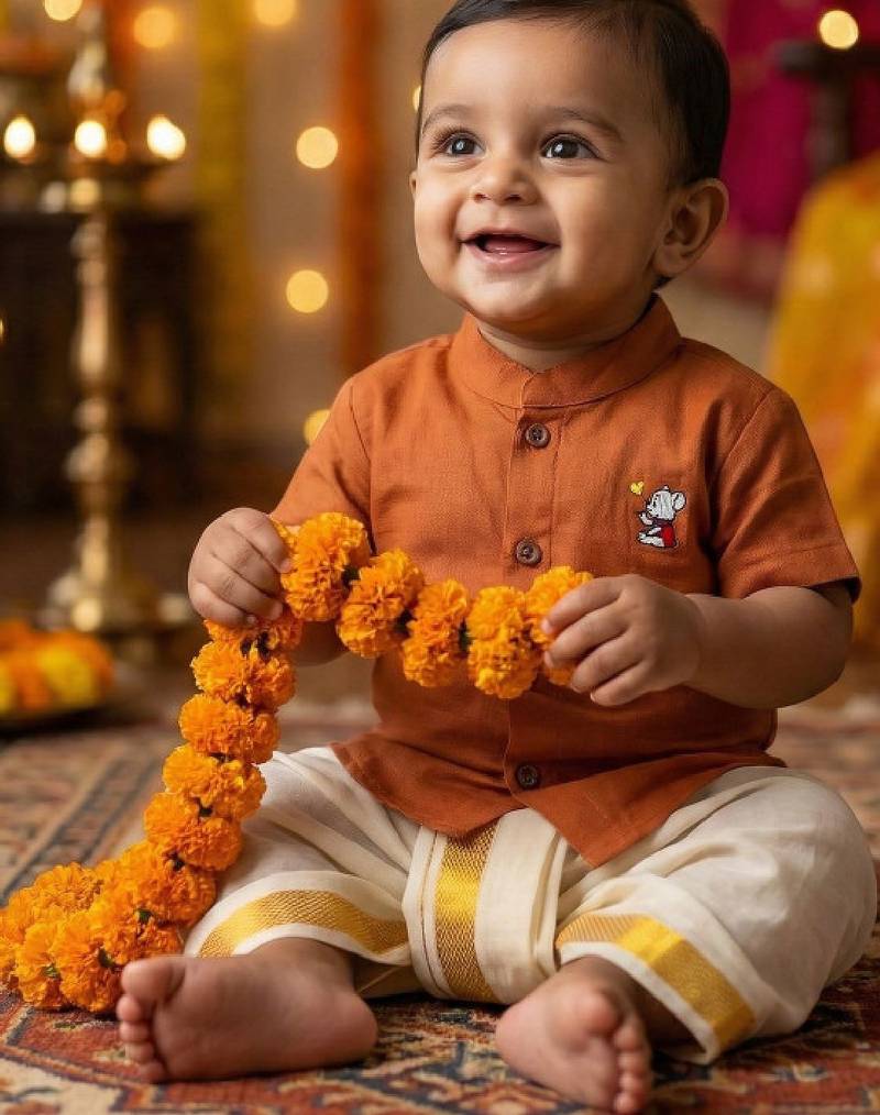 Boys shirt with dhoti pants