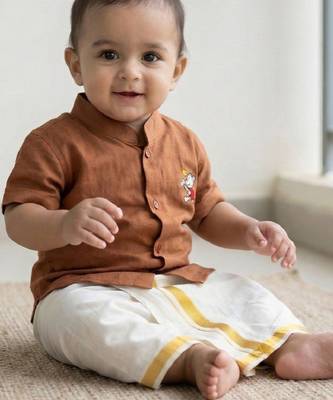 Boys shirt with dhoti pants 4