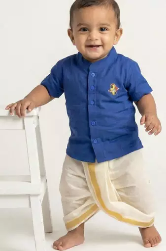 Boys shirt with dhoti pants
