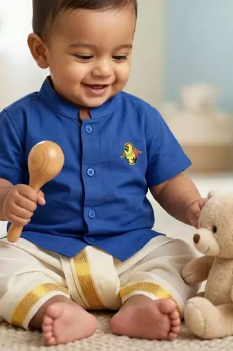 Boys shirt with dhoti pants