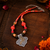 Two tone artisan beaded statement necklace