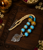Heritage craft two tone pendant necklace
