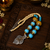 Heritage craft two tone pendant necklace