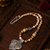 Elegant heritage two tone beaded necklace